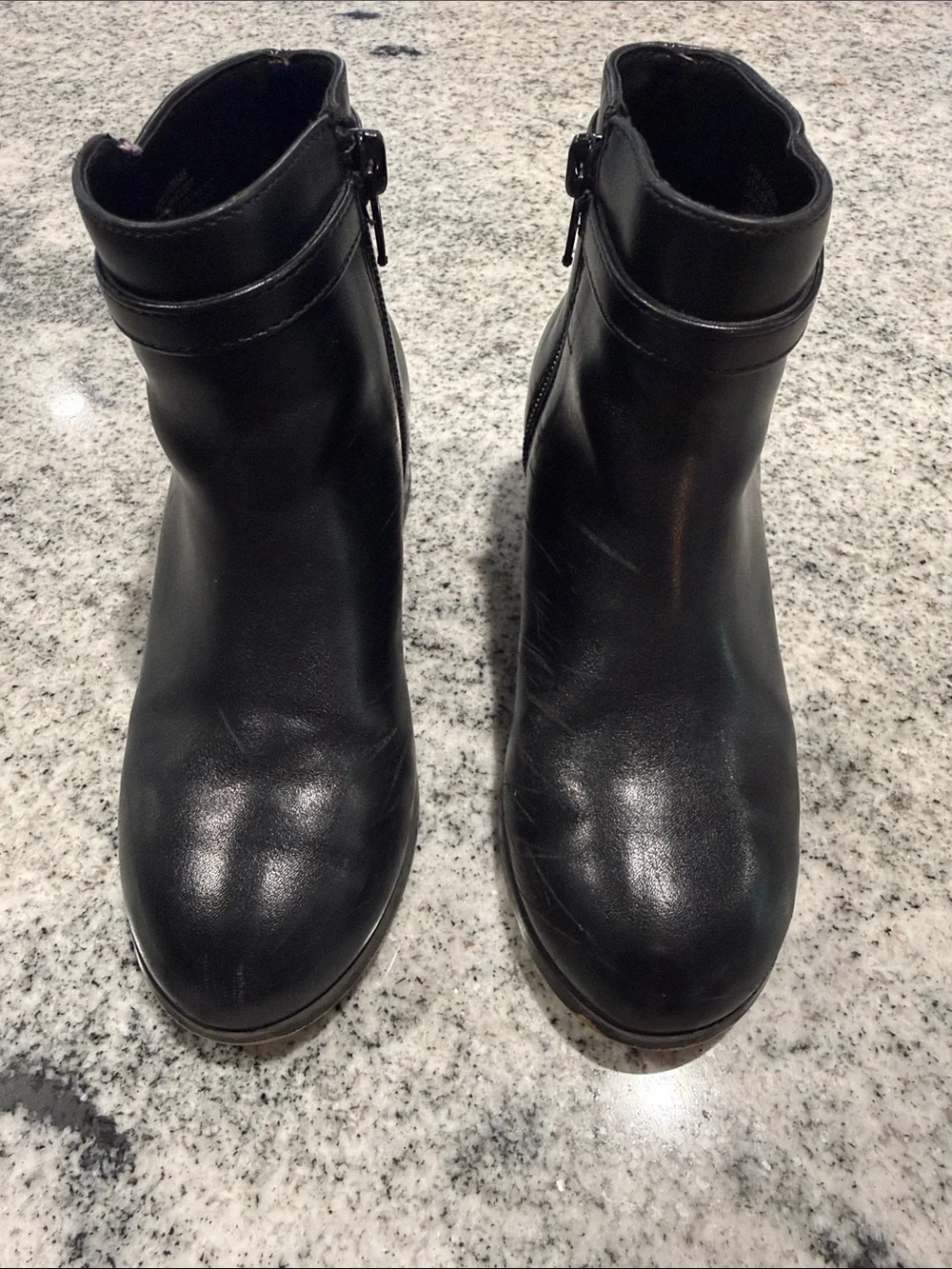 J. Crew Kids Leather Ankle Boots with Side Zip